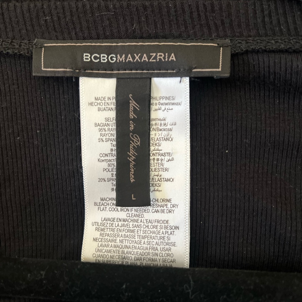 BCBGMaxAzria Black Sheer Top - Picture 6 of 10